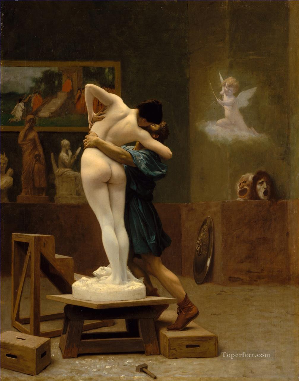 Pygmalion And Galatea Jean Leon Gerome Classical Nude Oil Paintings